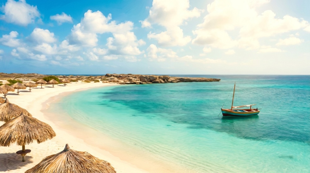 Baby Beach Aruba — calm turquoise lagoon